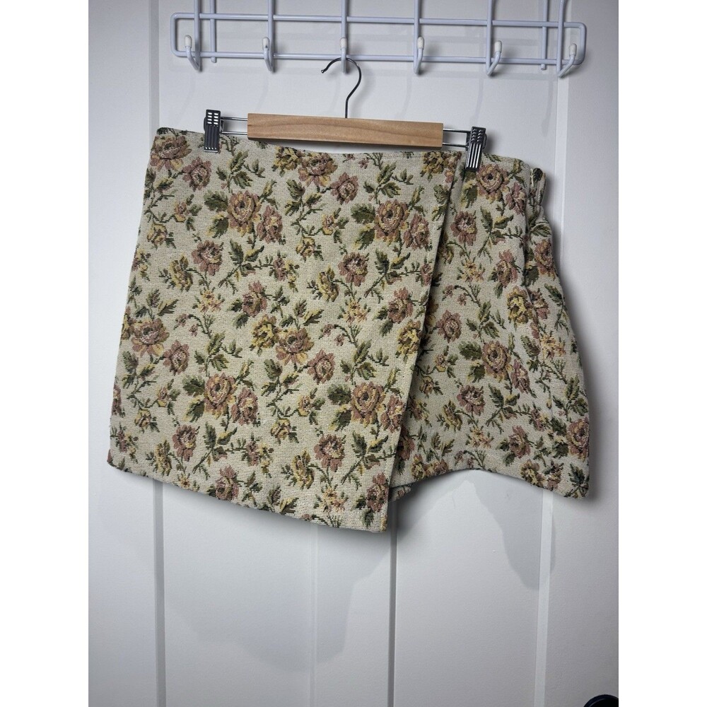 SHEIN Floral Tapestry Mini Skort  Women's 2XL  Boho Coquette Chic